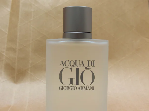 Mediolan Włochy Marca 2014 Giorgio Armani Acqua Gio Zapach Dla — Zdjęcie stockowe