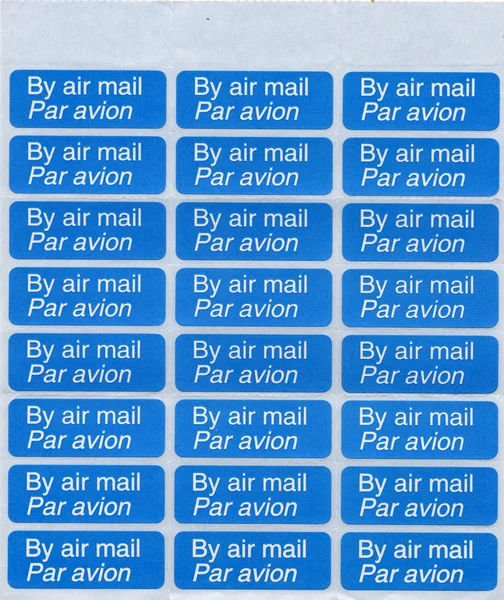 Posta Aerea Par Avion Tag Postale Internazionale — Foto Stock