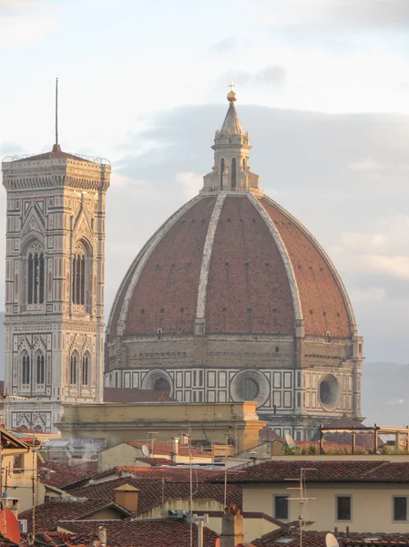 Флоренция Итальянский Средневековый Город Вид Центр Города Cathedral — стоковое фото
