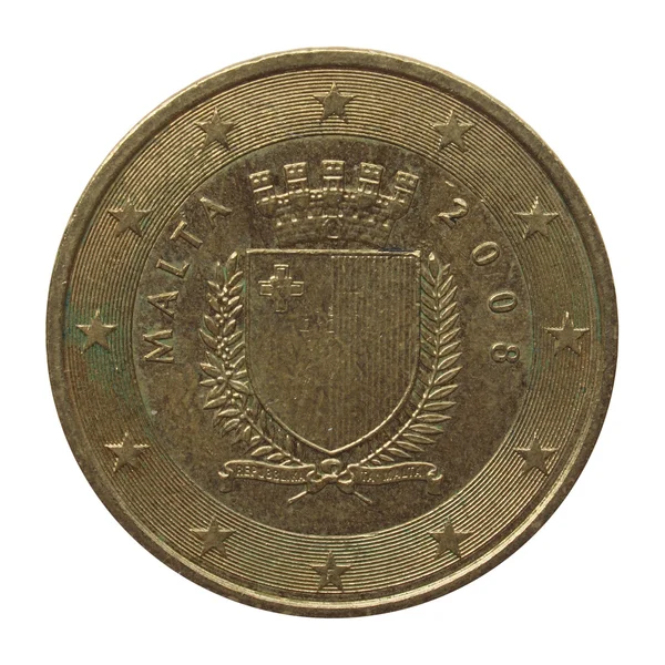 Euro coin from Malta — Stock Photo, Image