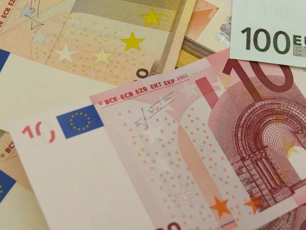 Банкноты Евро Eur Законное Платежное Средство Европейского Союза — стоковое фото