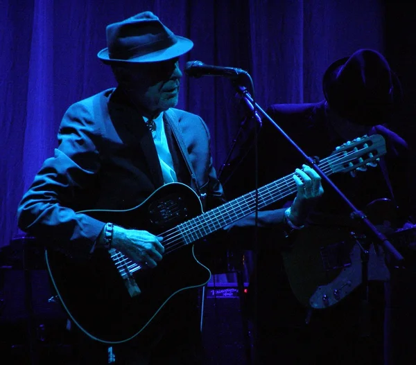 Florence Italy 1St September 2010 Leonard Cohen Sings Front Big — Stock Photo, Image