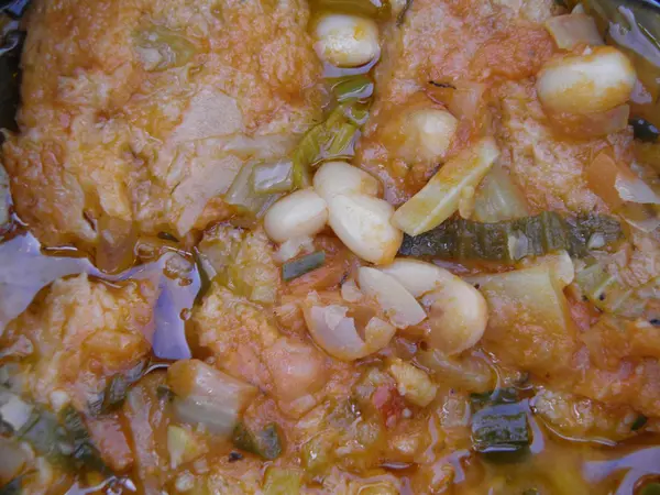 Ribollita Παραδοσιακό Λάχανο Φασόλια Και Ψωμί Σούπα Από Φλωρεντία Τοσκάνη — Φωτογραφία Αρχείου