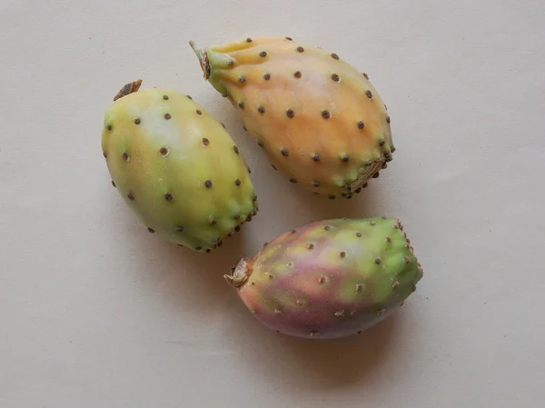 Opuntia Ficus Indica Útil Como Conceito Alimentação Saudável — Fotografia de Stock
