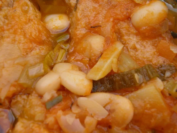 Ribollita Traditionella Kål Bönor Och Bröd Soppa Från Florens Toscana — Stockfoto