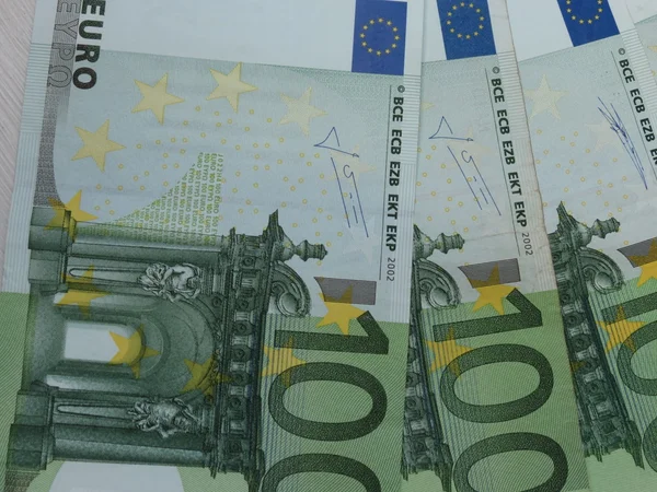 100 Euro Eur Banknotes Legal Tender European Union — Stock Photo, Image