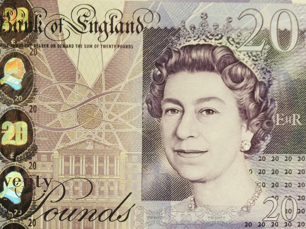 Britská Libra Šterlinků Gbp Bankovky Mince — Stock fotografie