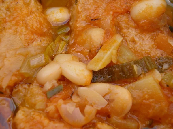 Ribollita Παραδοσιακό Λάχανο Φασόλια Και Ψωμί Σούπα Από Φλωρεντία Τοσκάνη — Φωτογραφία Αρχείου