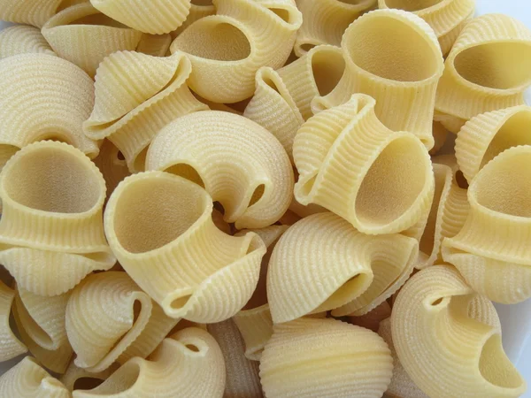 Pastas Italianas Tubo Rigate Útiles Como Fondo —  Fotos de Stock