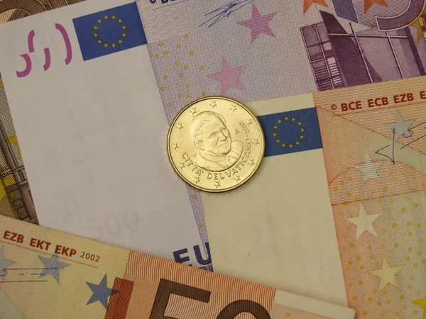 Euro Eur Billets Pièces Monnaie Monnaie Utile Comme Fond Concept — Photo