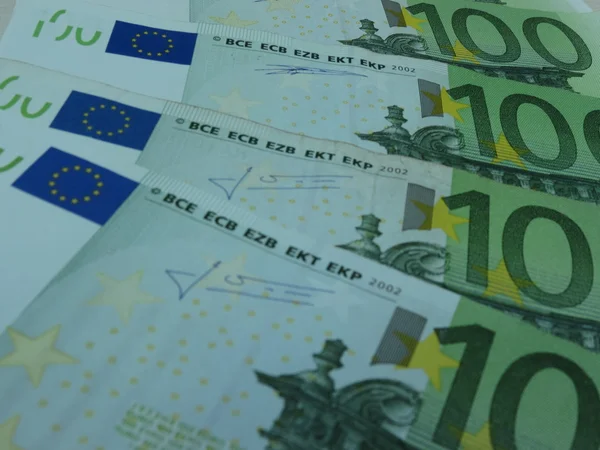 Billetes 100 Euros Eur Curso Legal Unión Europea —  Fotos de Stock