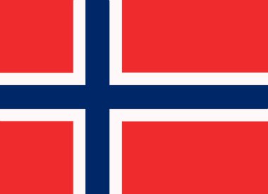 Norveç bayrağı illüstrasyon
