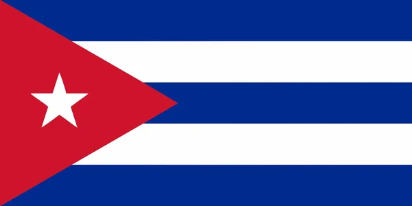 Ícone Bandeira Cuba Ilustração Isolada — Fotografia de Stock