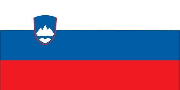 Σλοβενική Σημαία Και Γλώσσα Εικονίδιο Απομονωμένο Εικονογράφηση — Φωτογραφία Αρχείου