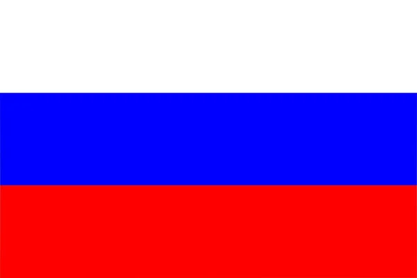 Russische Flagge Isolierte Illustration — Stockfoto