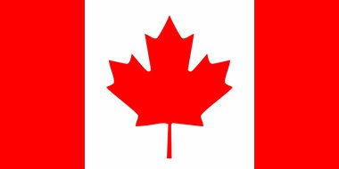 Kanada bayrağı simgesi - izole vektör çizim