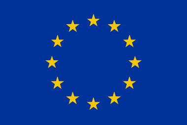 Avrupa Birliği bayrağı - izole vektör çizim