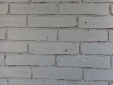 Beyaz tuğla duvar arka plan olarak kullanışlı