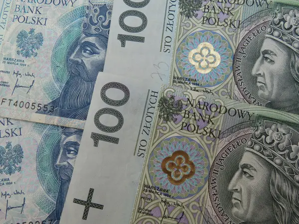 波兰兹罗提 Pln 来自波兰的钞票 — 图库照片