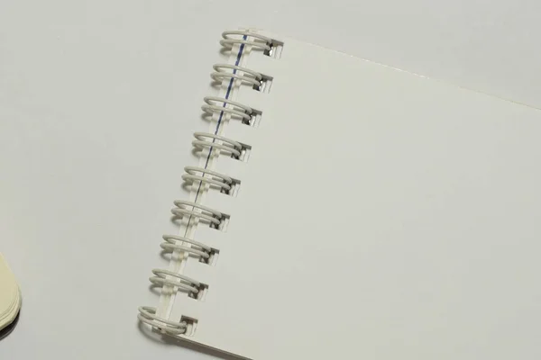 Notebook Isolato Sfondo Blu — Foto Stock