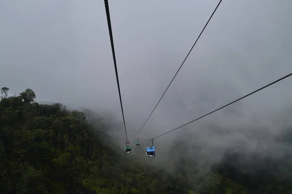 Genting Highlands Malezja Lutego 2016 Kolejka Linowa Genting Skyway Genting — Zdjęcie stockowe