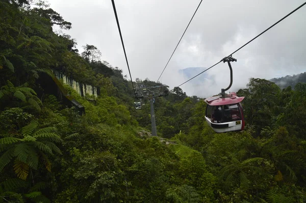 Genting Highlands Malezja Lutego 2016 Kolejka Linowa Genting Skyway Genting — Zdjęcie stockowe