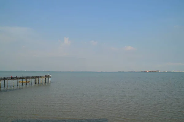 Pontian Johor April 2016 View Tanjung Piai Resort Floating Resort — Stock Photo, Image