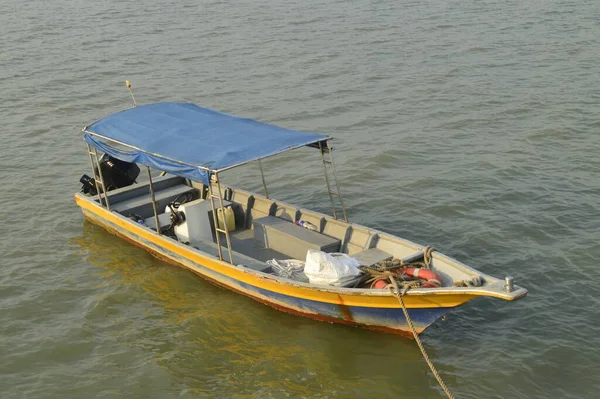 Pontian Johor April 2016 Boat Piering Tanjung Piai Jetty Located — Stock Photo, Image