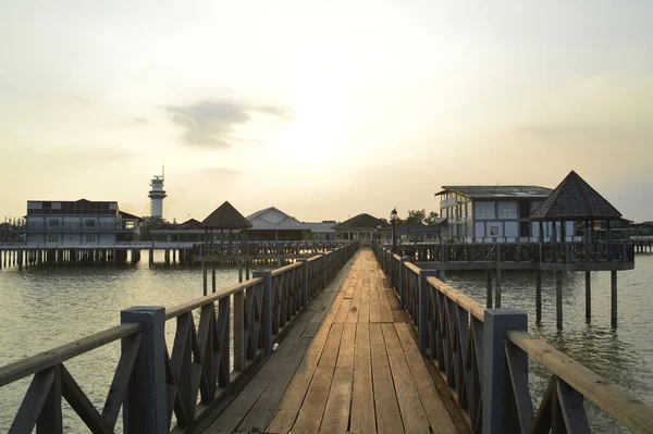 Pontian Johor Kwietnia 2016 Tanjung Piai Resort Położony Pontian Malezja — Zdjęcie stockowe