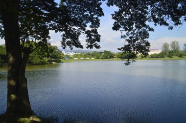 Kulim, Kedah, Malezya - 2 Haziran 2016; Kulim, Kedah 'da bulunan Taman Tasik Putra Kulim' in görüşü.