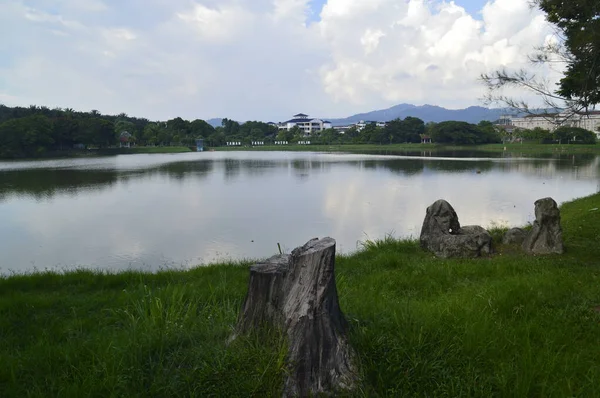 Kulim Kedah Malaisie Juin 2019 Enseigne Taman Tasik Putra Kulim — Photo