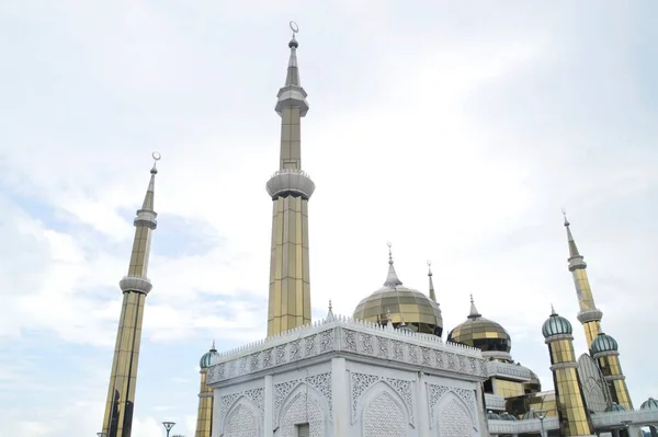 Kuala Terengganu Malajsie Září 2019 Křišťálová Mešita Nebo Masjid Kristal — Stock fotografie