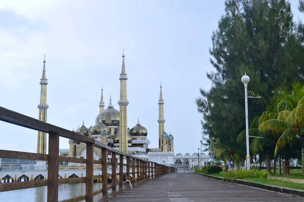 Kuala Terengganu Malasia Septiembre 2019 Mezquita Cristal Masjid Kristal Una —  Fotos de Stock