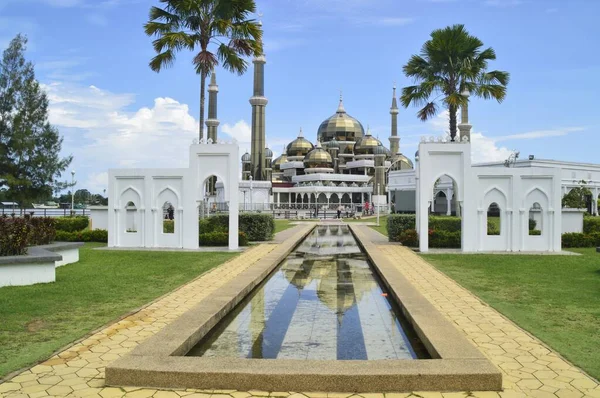 Kuala Terengganu Malásia Setembro 2019 Mesquita Cristal Masjid Kristal Uma — Fotografia de Stock