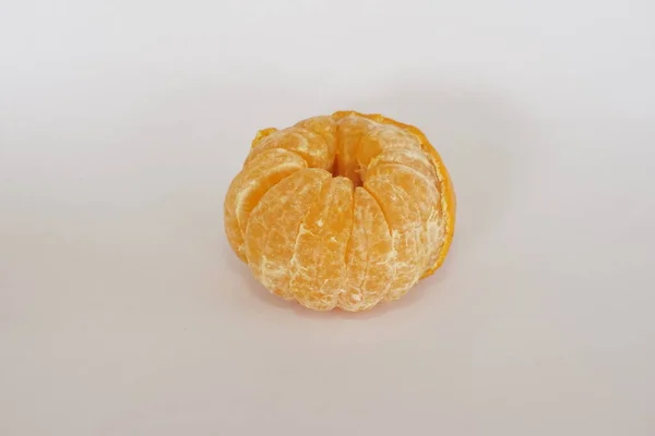 Mandarine Citron Vert Sur Fond Blanc — Photo