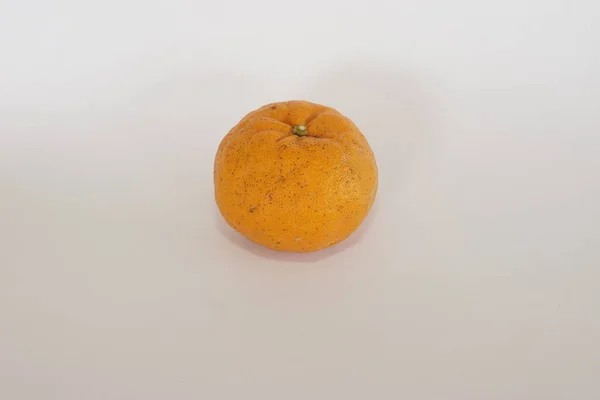Mandarijn Limoen Fruit Witte Achtergrond — Stockfoto