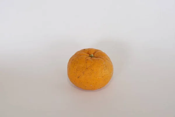 Mandarina Limão Frutas Fundo Branco — Fotografia de Stock