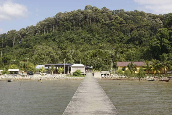 Pemandangan Desa Nelayan Yang Terletak Port Dickson Negeri Sembilan Malaysia — Stok Foto