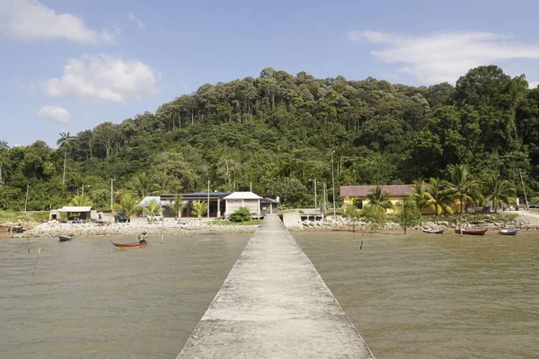 Pemandangan Desa Nelayan Yang Terletak Port Dickson Negeri Sembilan Malaysia — Stok Foto