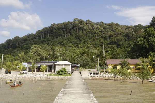 Pemandangan Desa Nelayan Yang Terletak Port Dickson Negeri Sembilan Malaysia — Stok Foto