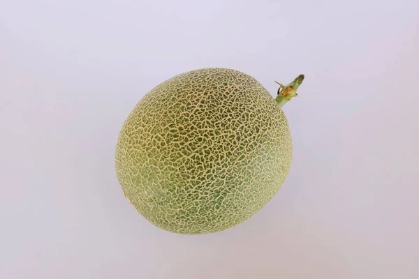 Melão Mel Fruta Fundo Branco — Fotografia de Stock