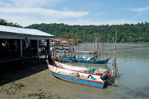 Penang Malaisie Décembre 2019 Bateaux Jetée Des Pêcheurs Pulau Aman — Photo