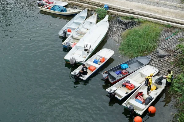 Perak Malaysia Dezember 2019 Boote Beim Tasik Banding Malaysia — Stockfoto