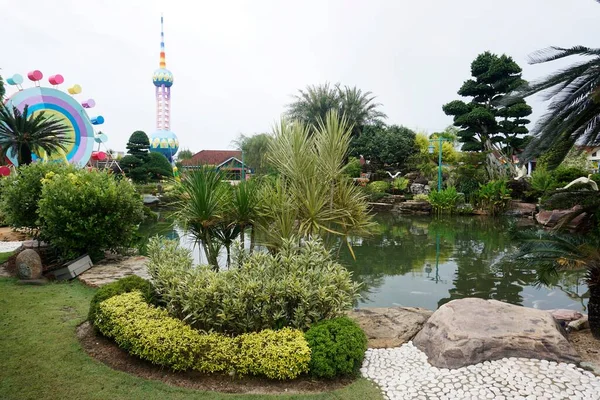 Kulim Malezja Grudzień 2019 Widok Zielony Ogród Publiczny Parku Mbi — Zdjęcie stockowe