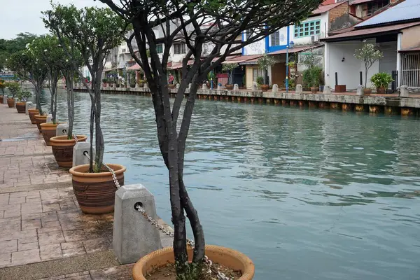 Melaka Malezja Listopada 2019 Widok Rzekę Melakę — Zdjęcie stockowe