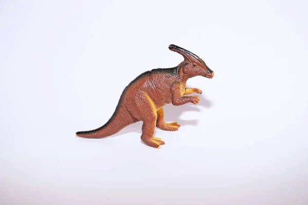 Zabawki Dinozaura Białym Tle — Zdjęcie stockowe