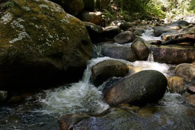 Gunung Ledang şelalesinin doğa manzarası, Johor, Malezya