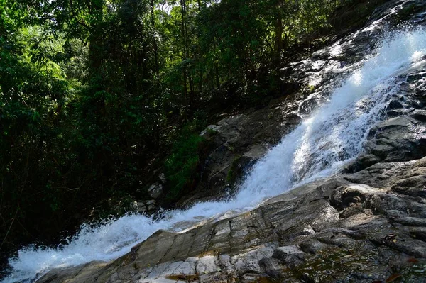 Сценічний Вигляд Водоспаду Гунунг Ледан Джохор Малайзія — стокове фото