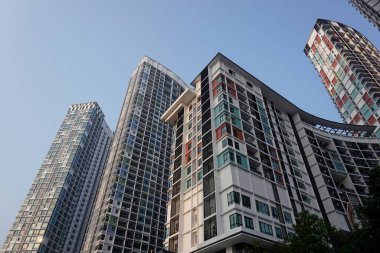 Shah Alam, Malezya-7 Eylül 2019; Shah Alam 'daki i-SOHO binasının manzarası, kozmopolit tarzını çevreleyen iş hayatı kültürünü tercih eden trend bireyler için nihai bir konut