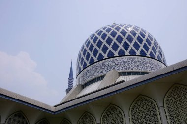 Shah Alam, Malezya-7 Eylül. 2019 - Şah Alam, Selangor 'da bulunan Mescid Sultan Salahudin Abdul Aziz Şah' ın manzarası